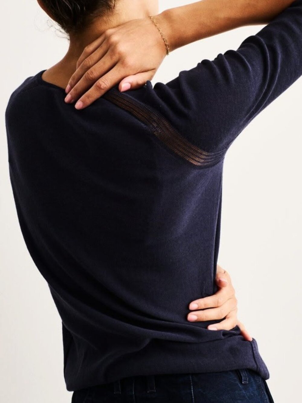 4 Objects Seamless Merino Sweater Large Long Sleeve Quiet Luxury Contemporary